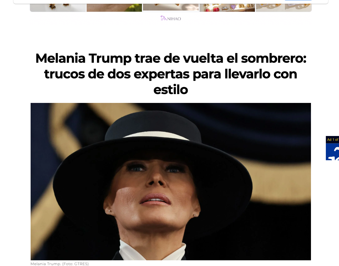 Melania Trump trae de vuelta el sombrero: trucos de dos expertas para llevarlo con estilo