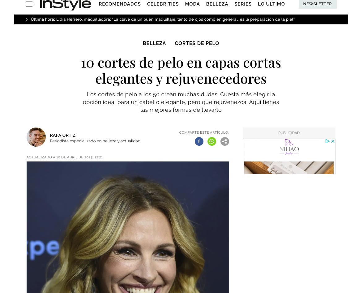 Capas a los 50 sí, pero así: 10 cortes de pelo corto elegantes y rejuvenecedores