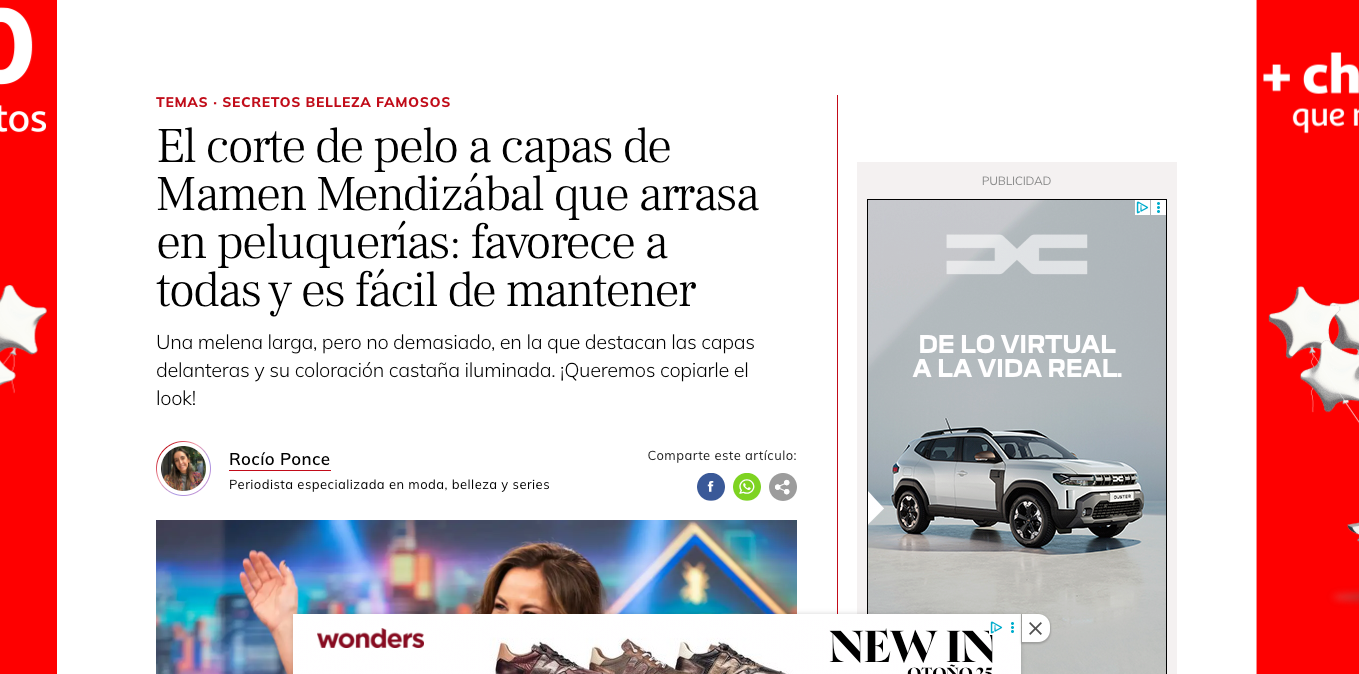 El corte de pelo a capas de Mamen Mendizábal que arrasa en peluquerías: favorece a todas y es fácil de mantener