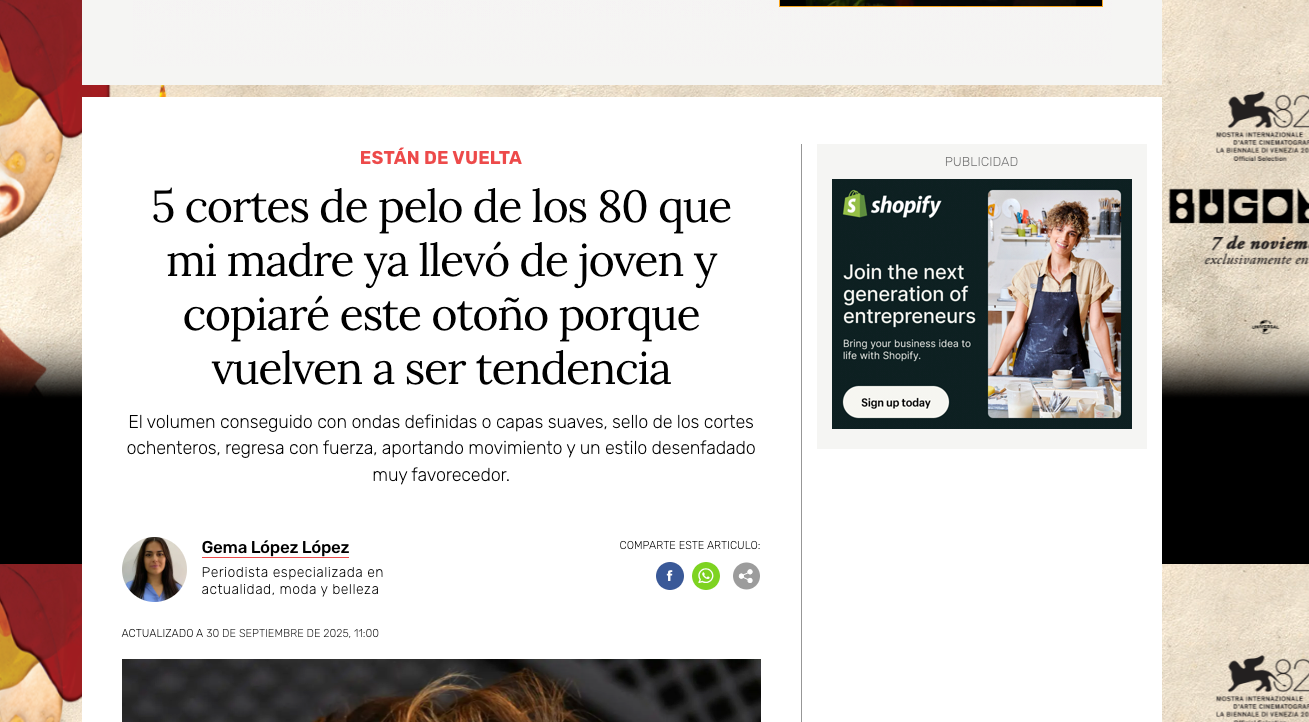 5 cortes de pelo de los 80 que mi madre ya llevó de joven y copiaré este otoño porque vuelven a ser tendencia